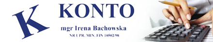 KONTO - Biuro rachunkowe | Irena Bachowska - Alwernia